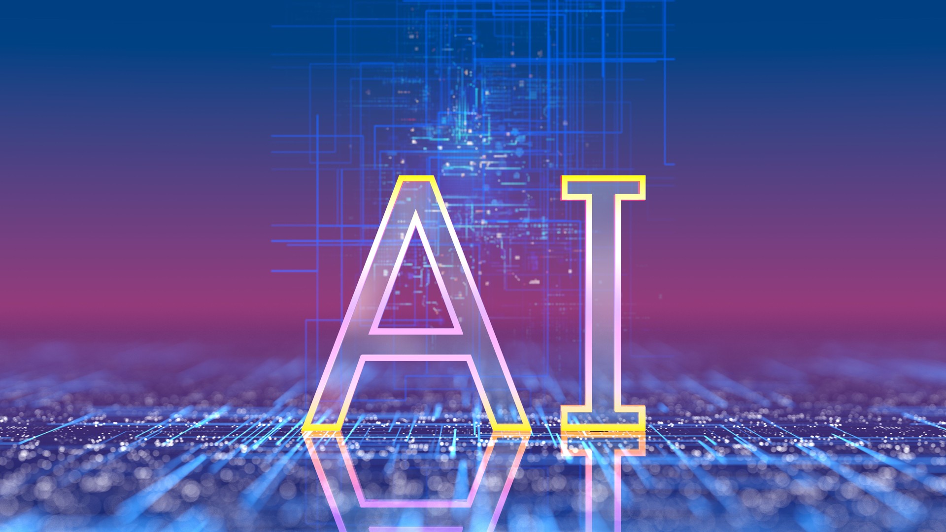 Artificial Intelligence and innovation, AI digital concept